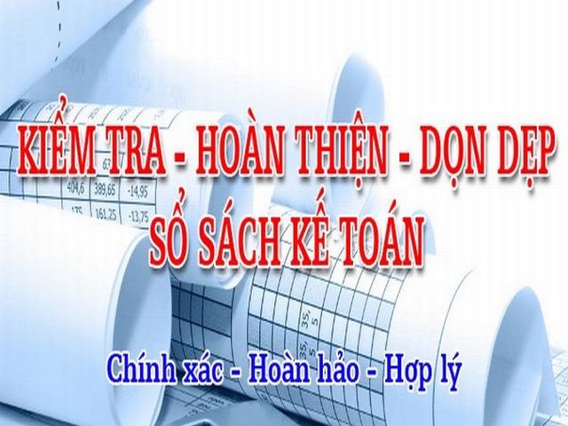 Dịch vụ hoàn thiện sổ sách kế toán